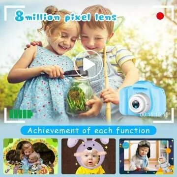 Seckton Kids Selfie Camera for Age 3-9 with SD Card