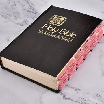 Bible Index Tabs Gold Foil Floral Design 122 Pcs