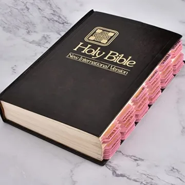 Bible Index Tabs Gold Foil Floral Design 122 Pcs