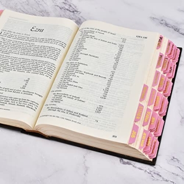 Bible Index Tabs Gold Foil Floral Design 122 Pcs