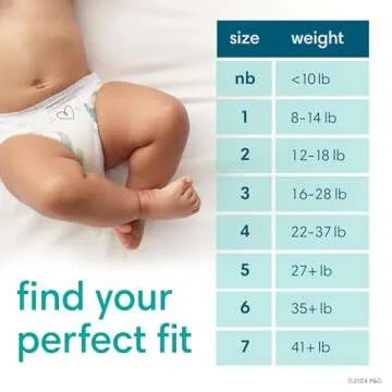 Pampers Baby Diapers - Pure Protection - Size 3, 168 Count, for up to 100% Leakproof, Premium Plant-based Skin Protection
