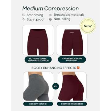 PAVOI ACTIVE Buttery Soft Workout Leggings for Women - High Waisted No Front Seam Gym Leggings Yoga ...