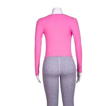 Women Crop Tops Sexy - Stylish Tie Front Long Sleeve Top