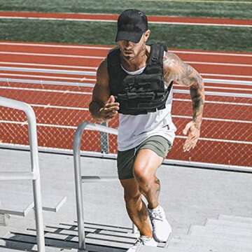 Leidowei Men's Solid Gym Workout Shorts Bodybuilding Running Fitted Training Jogging Short Pants with Zipper Pocket White M