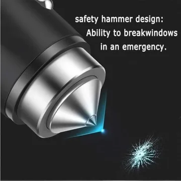 Chic Dual USB Car Charger with Rhinestones for Fast Charging