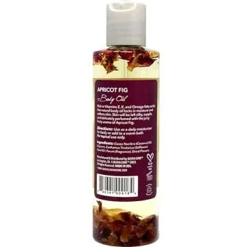 Olivia Care Body Oil Apricot Fig Vegan & Natural Moisturizing - Infused with VITAMIN E, K & Omega Fa...