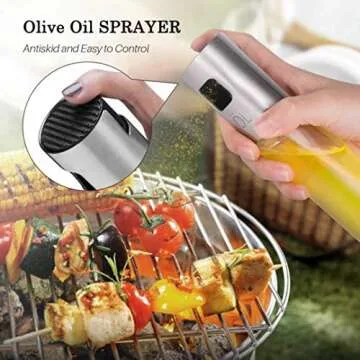 Zophen Olive Oil Sprayer for Cooking, Olive Oil Spray Bottle, Olive Oil Sprayer Mister, Olive Oil Spray for Cooking, BBQ, Salad, Baking, Roasting, Grilling, Kitchen