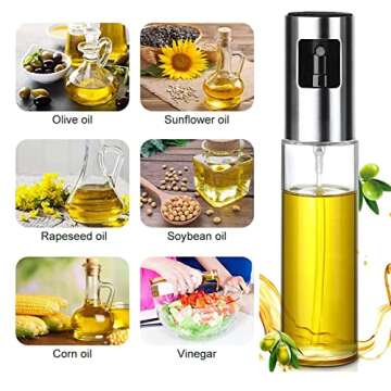 Zophen Olive Oil Sprayer for Cooking, Olive Oil Spray Bottle, Olive Oil Sprayer Mister, Olive Oil Spray for Cooking, BBQ, Salad, Baking, Roasting, Grilling, Kitchen