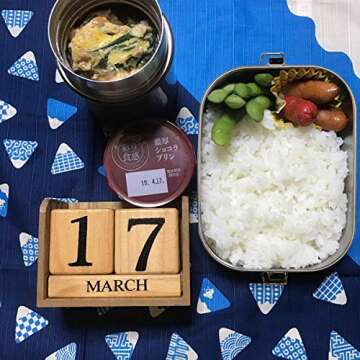 G.a HOMEFAVOR Divided Stainless Steel Bento Box, 2 Compartments Lunch Box, Lock Clips Design, 1200ML Metal Lunch Box Containers, Steel Lunch Box, Sandwich Container - Dishwasher Safe - Leak Proof