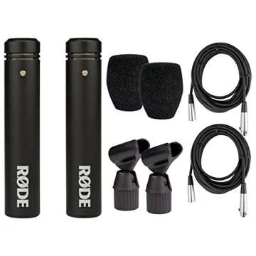 Rode M5-MP Matched Pair of Compact 1/2" Cardioid Condenser Microphones with Accessories