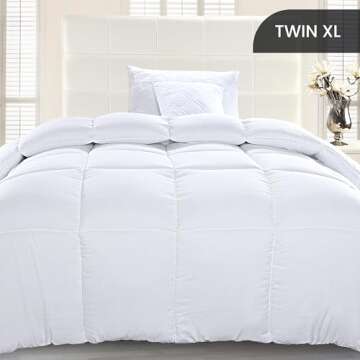 Utopia Bedding Comforter Duvet Insert – Twin XL, Soft Down Alternative with Corner Tabs, Elegant D...