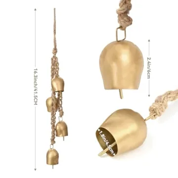 Vintage Christmas Bells Décor with Jute Rope