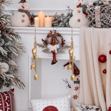 Vintage Christmas Bells Décor with Jute Rope