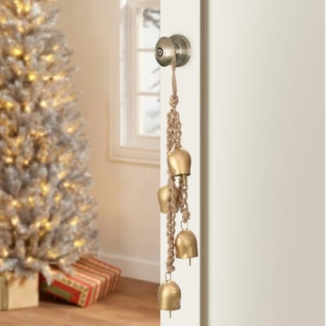 Vintage Christmas Bells Décor with Jute Rope