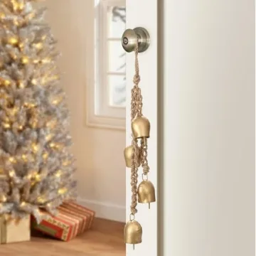 Vintage Christmas Bells Décor with Jute Rope