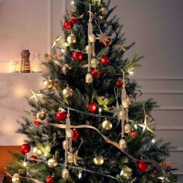 Vintage Christmas Bells Décor with Jute Rope