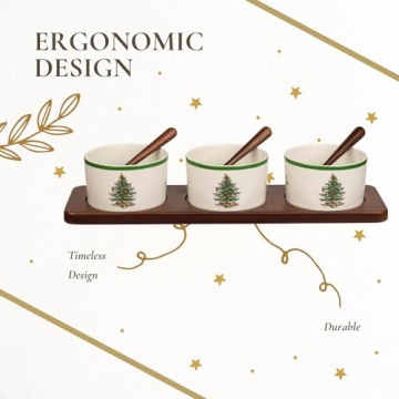 Spode Christmas Tree 7-Piece Serving Bowl Set for Holiday