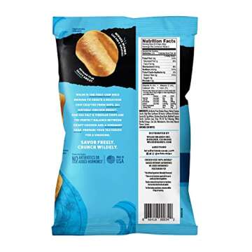 Wilde Sea Salt and Vinegar Protein Chips - Crispy, High Protein, Keto Friendly, 8-Pack