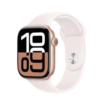 Apple Watch Series 10 GPS 46mm Smartwatch with Rose Gold Case