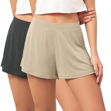ODODOS Cozy Modal Soft Lounge Shorts for Women
