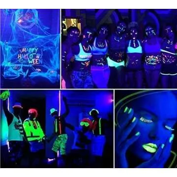 HouLight UV LED Black Light, High Power 20W LED Black Light Flood Light IP65-Waterproof (85V-265V AC) for Halloween, Blacklight Party, Neon Glow, Glow in The Dark, Birthdays, Blacklights, Curing