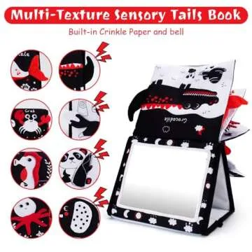 Oarifun Tummy Time Mirror for Sensory Development