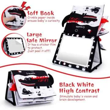 Oarifun Tummy Time Mirror for Sensory Development