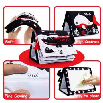 Oarifun Tummy Time Mirror for Sensory Development