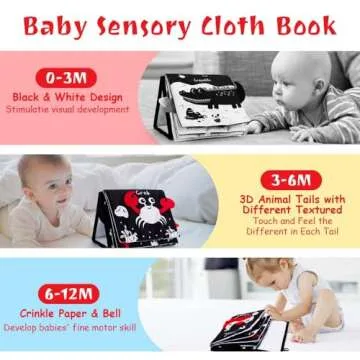 Oarifun Tummy Time Mirror for Sensory Development