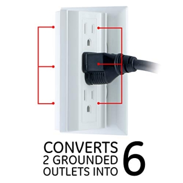 GE 6-Outlet Extender for Home Office Power Needs