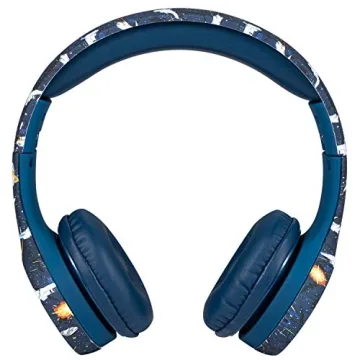 Safe Space-Themed Kids Headphones with Volume Limiting