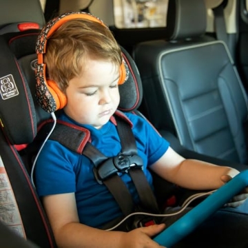 Safe Space-Themed Kids Headphones with Volume Limiting