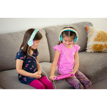 Safe Space-Themed Kids Headphones with Volume Limiting