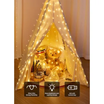 Brightown 300 LED Fairy Curtain Lights for Events