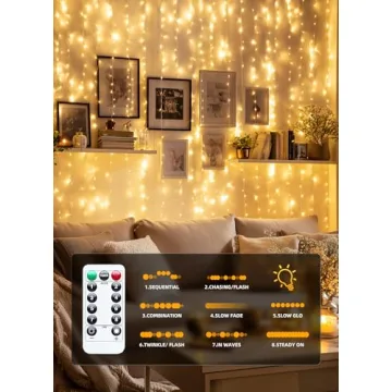 Brightown 300 LED Fairy Curtain Lights for Events
