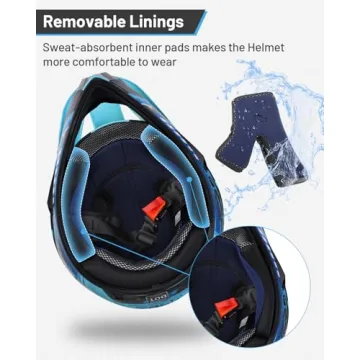 OUMURS DOT Youth Dirt Bike Helmet and Accessories