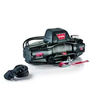 WARN 103251 VR EVO 8-S Electric 12V DC Winch with Synthetic Rope: 3/8" Diameter x 90' Length, 4 Ton (8,000 lb) Pulling Capacity