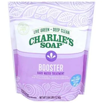 Charlie's Soap Booster & Hard Water Treatment 160 Loads (2.64 Lbs, 1 Pack) Natural Powdered Water So...