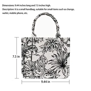 Luxury Cotton Linen Tote Bag with Unique Embroidery Design