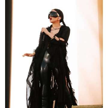 TYA Oversized Wrap Around Sunglasses for Women Men, Futuristic Rave Curved Lens Shades, Fashion Trendy Shield Sun Glasses