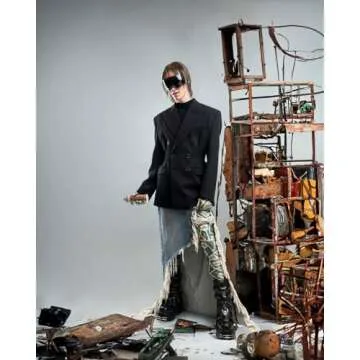 TYA Oversized Wrap Around Sunglasses for Women Men, Futuristic Rave Curved Lens Shades, Fashion Trendy Shield Sun Glasses