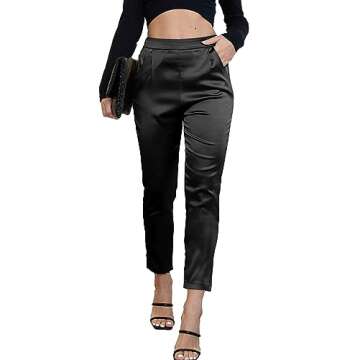 Elegant Satin Pants for Women - Versatile & Stylish