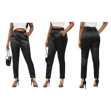 Elegant Satin Pants for Women - Versatile & Stylish
