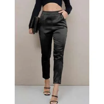 Elegant Satin Pants for Women - Versatile & Stylish