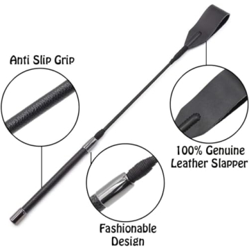 Genuine Leather Riding Crop for Equestrian Sports Excellence