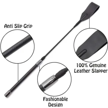 Genuine Leather Riding Crop for Equestrian Sports Excellence