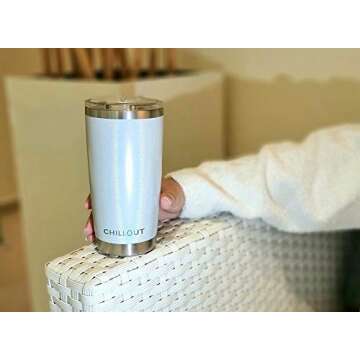 CHILLOUT LIFE 20 oz Insulated Stainless Steel Tumbler