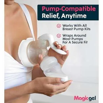 Magic Gel Luxury Breast Therapy Pack | Nipple Pads Breast Feeding Essentials for New Moms | Includes 2X Breast Ice Packs (Hot or Cold) for Breastfeeding or Breast Augmentation Post Surgery Pain Relief