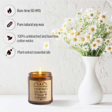 Lavender Scented Candles Dog Memorial Gifts for Pet Bereavement