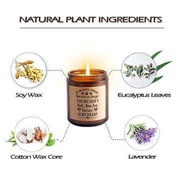 Lavender Scented Dog Memorial Candle for Pet Lovers